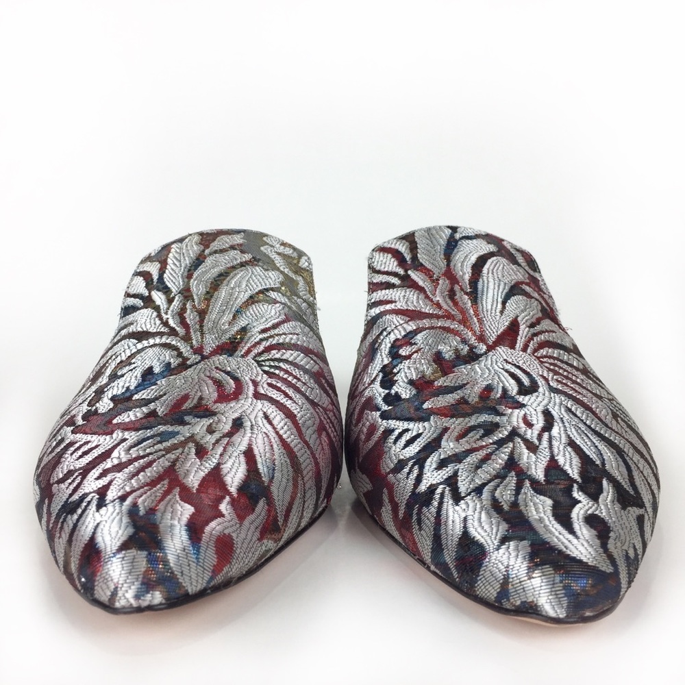J. Crew Marina Slides Jacquard Fantasia Sz 9.5 NEW - Picture 3 of 13